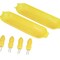 Chef Craft Select Plastic Corn Cob Dishes with Holders, 8.5 inch 2 dishes 4 corn cob holders, Yellow